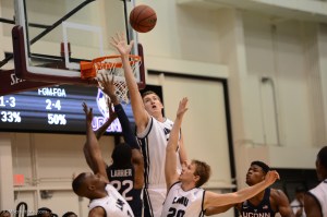 Mattias Markusson LMU men's basketball vs. UCONN on Nov. 17, 2016